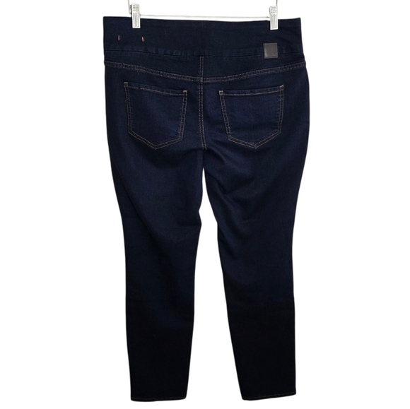 JAG Jeans | Dark Wash Pull-On Waist High Rise Skinny Jeans Size 14 31" Inseam - Picture 3 of 5